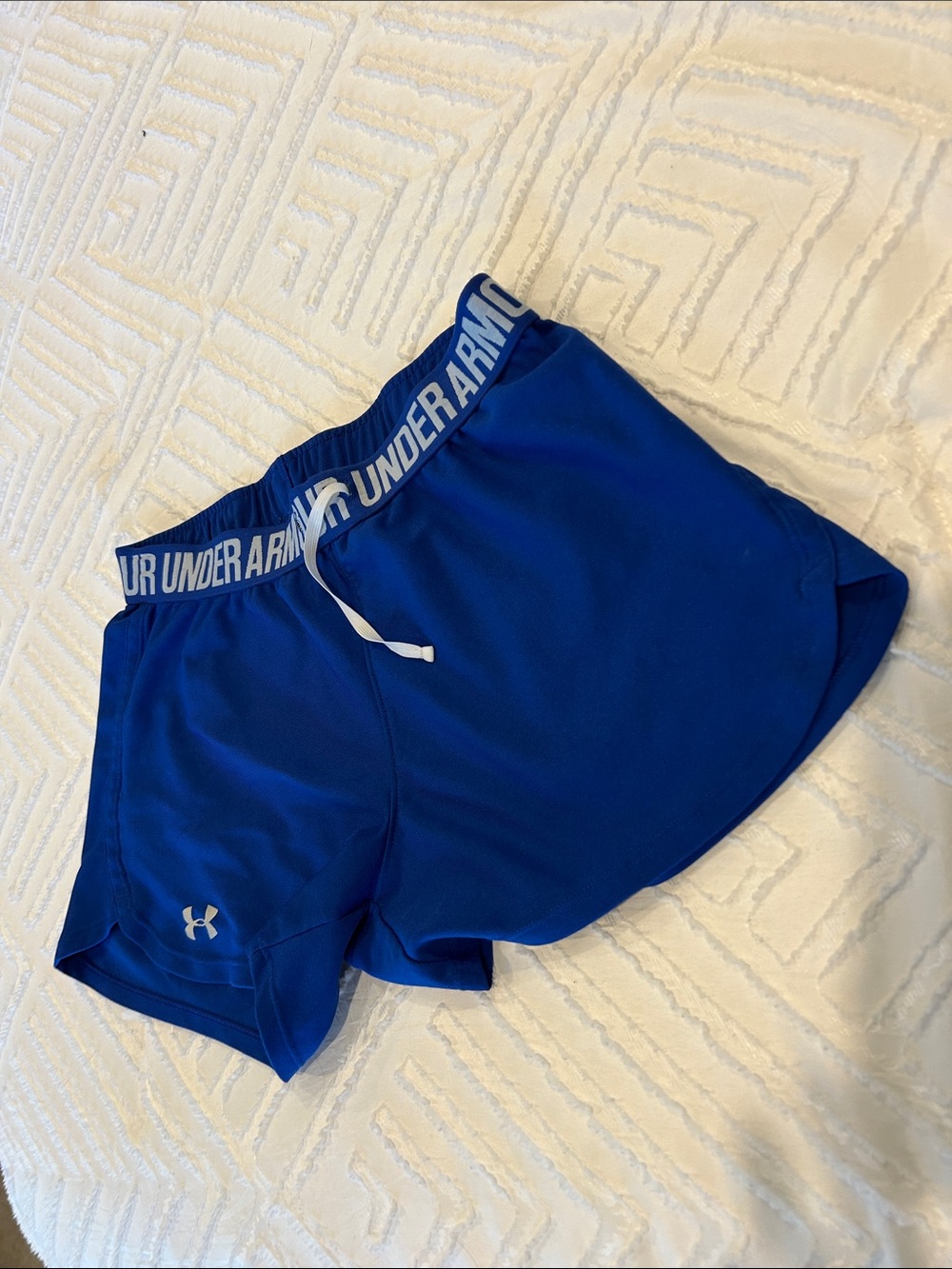 Under Armour Women's Royal Blue Play Up 3.0 Athletic Running Shorts Sz Small